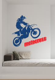 מדבקת קיר - אופנוע Motocross