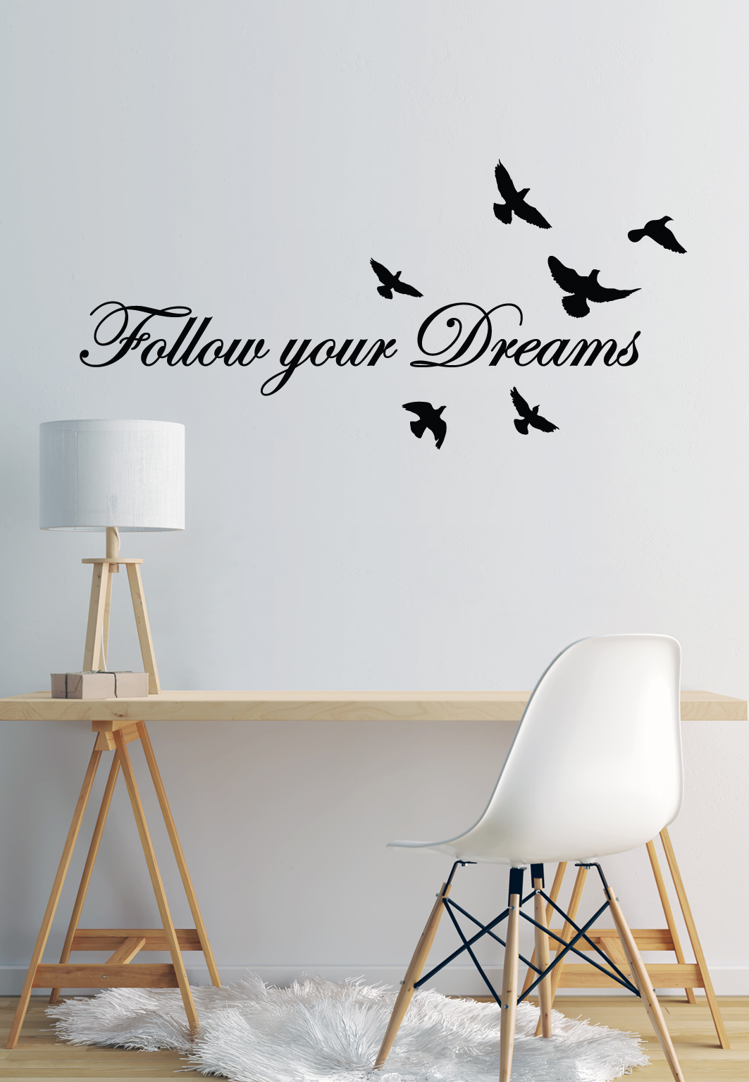 מדבקת קיר - Follow your Dreams 4