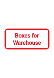 שלט - Boxes for Warehouse