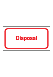 שלט - Disposal