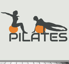 מדבקת קיר מתעמלות  Pilates