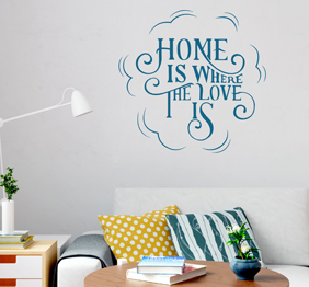 מדבקת קיר - Home is where the love is 2