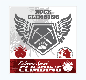 מדבקת קיר - פוסטר וניל - טיפוס הרים - EXTREME SPORT CLIMBING - 4