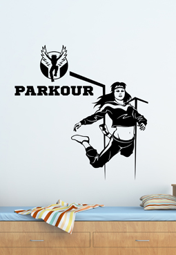 מדבקת קיר - פארקור - דגם PARKOUR - 5