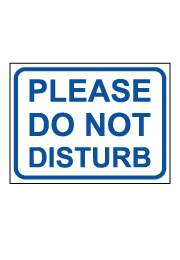 שלט - PLEASE DO NOT DISTURB