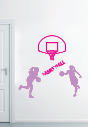 מדבקות קיר - שחקניות כדורסל