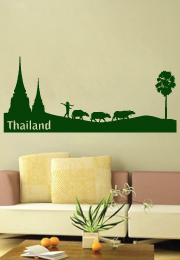 מדבקת קיר - תאילנד 3