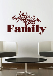 מדבקת קיר - family tree