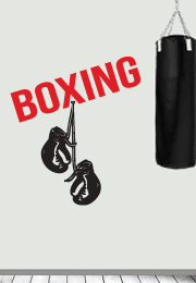 מדבקת קיר - כפפות איגרוף - Boxing
