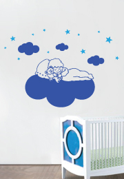 מדבקת קיר - תינוק ישן