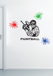 מדבקות קיר - פיינטבול - paintball 