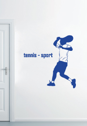 מדבקת קיר - שחקן טניס